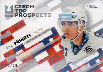 2020-21 OFS Classic Série II - Czech Top Prospects Neon Rainbow #CTP-17 Filip Prikryl Front