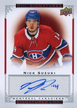 2021-22 Upper Deck Tim Hortons - NHL Signatures #S-NS Nick Suzuki Front