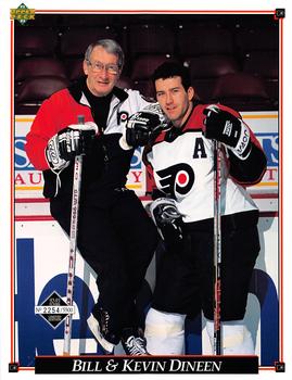 1992-93 Upper Deck Philadelphia Flyers #NNO Bill Dineen / Kevin Dineen Front