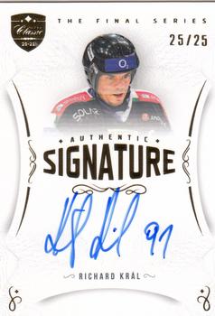 2021 OFS Classic The Final Series - Authentic Signature Gold #TFS-RK Richard Kral Front