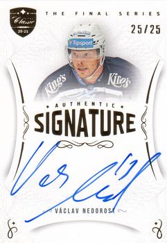 2021 OFS Classic The Final Series - Authentic Signature Gold #TFS-VN Vaclav Nedorost Front