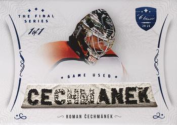2021 OFS Classic The Final Series - Game Used Blue #MEM-RC Roman Cechmanek Front