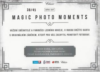 2021 OFS Classic The Final Series - Magic Photo Moments Red #MPM-047 Radek Duda / Ivan Huml / Jan Lasak / Peter Pucher Back