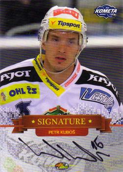 2013-14 OFS Plus (ELH) - Signature Silver #SI5 Petr Kubos Front