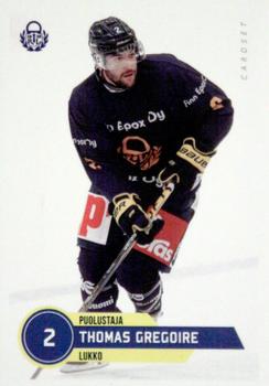 2021-22 Cardset Finland #098 Thomas Gregoire Front