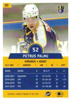 2021-22 Cardset Finland #225 Petrus Palmu Back