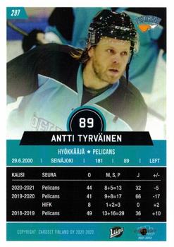 2021-22 Cardset Finland #297 Antti Tyrväinen Back
