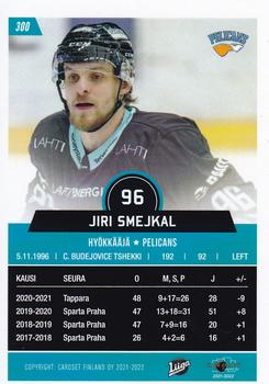 2021-22 Cardset Finland #300 Jiri Smejkal Back