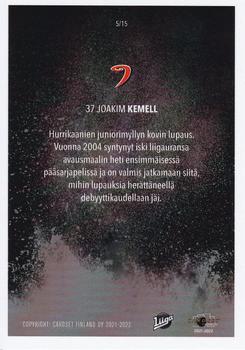 2021-22 Cardset Finland - Hometown Heroes #5 Joakim Kemell Back