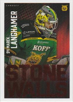 2021-22 Cardset Finland - Stone Walls Red #2 Marek Langhamer Front