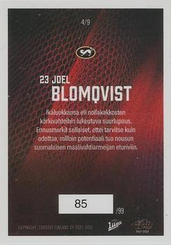 2021-22 Cardset Finland - Stone Walls Red #4 Joel Blomqvist Back