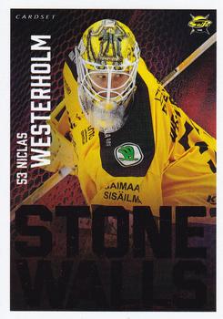 2021-22 Cardset Finland - Stone Walls Red #6 Niclas Westerholm Front