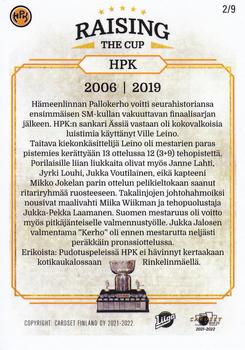 2021-22 Cardset Finland - Raising The Cup #2 HPK Back
