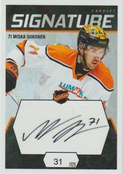 2021-22 Cardset Finland - Signature #NNO Miska Siikonen Front
