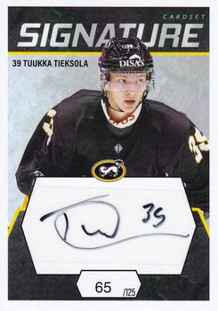 2021-22 Cardset Finland - Signature #NNO Tuukka Tieksola Front
