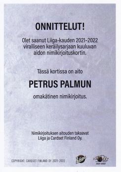 2021-22 Cardset Finland - Signature #NNO Petrus Palmu Back