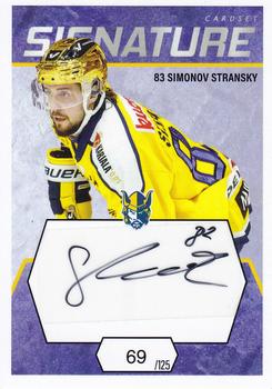 2021-22 Cardset Finland - Signature #NNO Simon Stransky Front