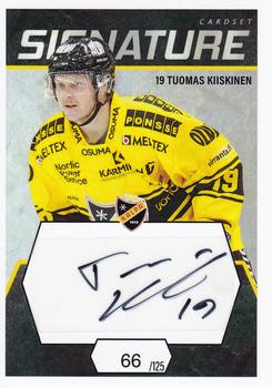 2021-22 Cardset Finland - Signature #NNO Tuomas Kiiskinen Front