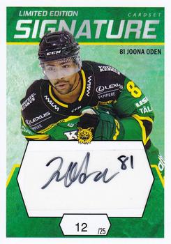 2021-22 Cardset Finland - Signature Limited Edition #NNO Joonas Oden Front