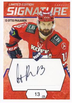 2021-22 Cardset Finland - Signature Limited Edition #NNO Otto Paajanen Front