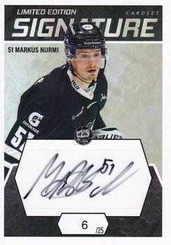 2021-22 Cardset Finland - Signature Limited Edition #NNO Markus Nurmi Front