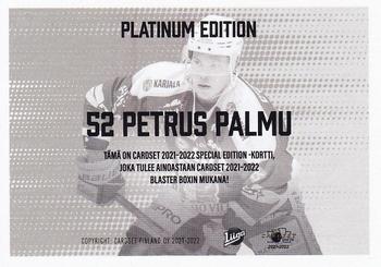 2021-22 Cardset Finland - Limited Edition #NNO Petrus Palmu Back