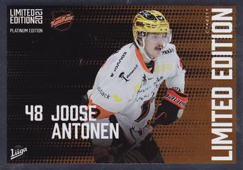 2021-22 Cardset Finland - Limited Edition #NNO Joose Antonen Front