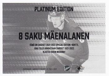 2021-22 Cardset Finland - Limited Edition #NNO Saku Mäenalanen Back
