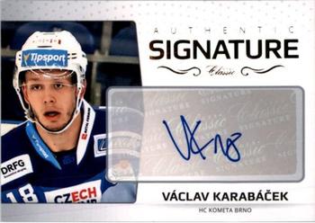 2018-19 OFS Classic Série I - Authentic Signature Platinum #AS-6 Vaclav Karabacek Front