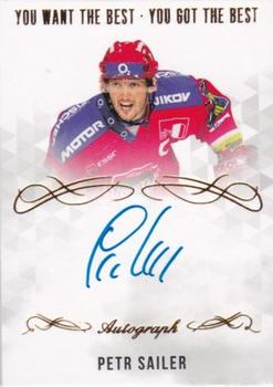 2018-19 OFS Classic Série I - You Want the Best You Got the Best Autograph Update #A-SL Petr Sailer Front