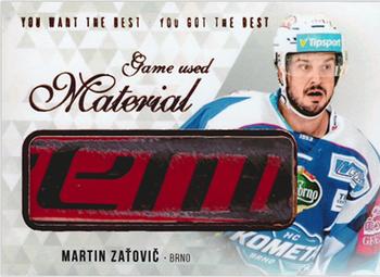2018-19 OFS Classic Série I - You Want the Best You Got the Best Memorabilia Update #M-ZM Martin Zatovic Front