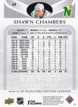 2020-21 SP Signature Edition Legends #64 Shawn Chambers Back