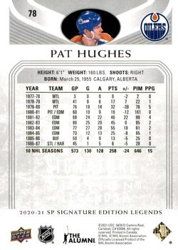 2020-21 SP Signature Edition Legends #78 Pat Hughes Back