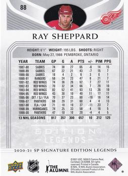 2020-21 SP Signature Edition Legends #88 Ray Sheppard Back