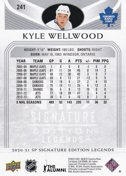 2020-21 SP Signature Edition Legends #241 Kyle Wellwood Back