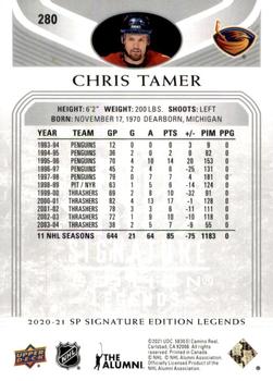2020-21 SP Signature Edition Legends #280 Chris Tamer Back