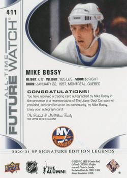 2020-21 SP Signature Edition Legends #411 Mike Bossy Back