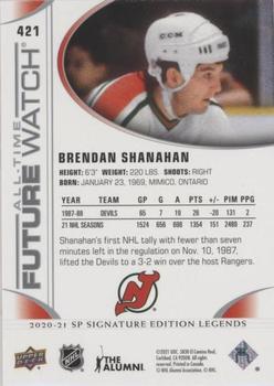 2020-21 SP Signature Edition Legends #421 Brendan Shanahan Back