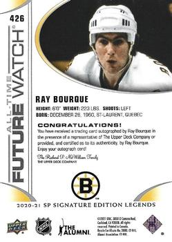 2020-21 SP Signature Edition Legends #426 Ray Bourque Back