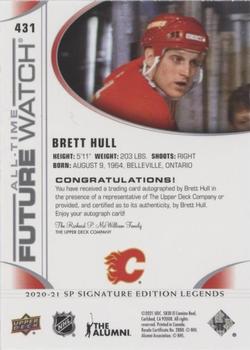 2020-21 SP Signature Edition Legends #431 Brett Hull Back