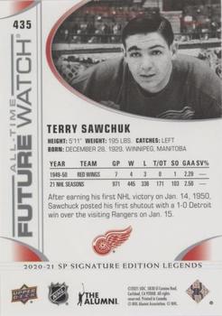 2020-21 SP Signature Edition Legends #435 Terry Sawchuk Back