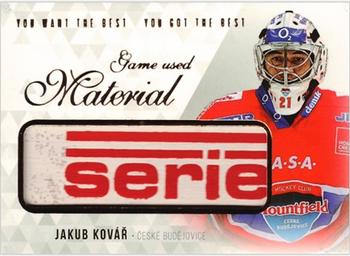 2018-19 OFS Classic Série II - You Want the Best You Got the Best Memorabilia Update #M-JK Jakub Kovar Front