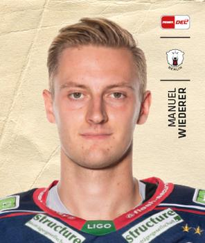 2021-22 Playercards Stickers (DEL) #43 Manuel Wiederer Front