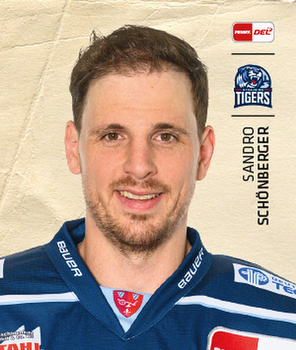 2021-22 Playercards Stickers (DEL) #324 Sandro Schönberger Front