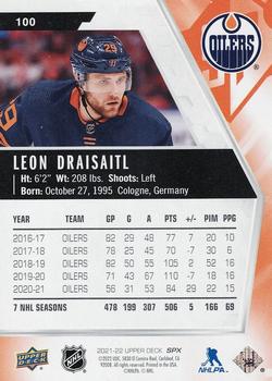 2021-22 SPx #100 Leon Draisaitl Back