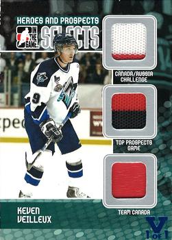 2015-16 In The Game Final Vault - 2009-10 In The Game Heroes and Prospects - Selects Jerseys (Blue Vault Stamp) #S-20 Keven Veilleux Front