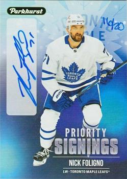 2021 Upper Deck Fall Expo - Parkhurst Priority Signings #PS-NF Nick Foligno Front