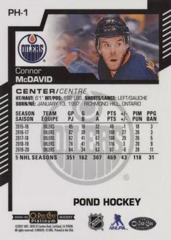 2020-21 O-Pee-Chee Platinum - Pond Hockey #PH-1 Connor McDavid Back