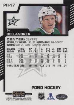 2020-21 O-Pee-Chee Platinum - Pond Hockey #PH-17 Ty Dellandrea Back