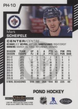 2020-21 O-Pee-Chee Platinum - Pond Hockey #PH-10 Mark Scheifele Back